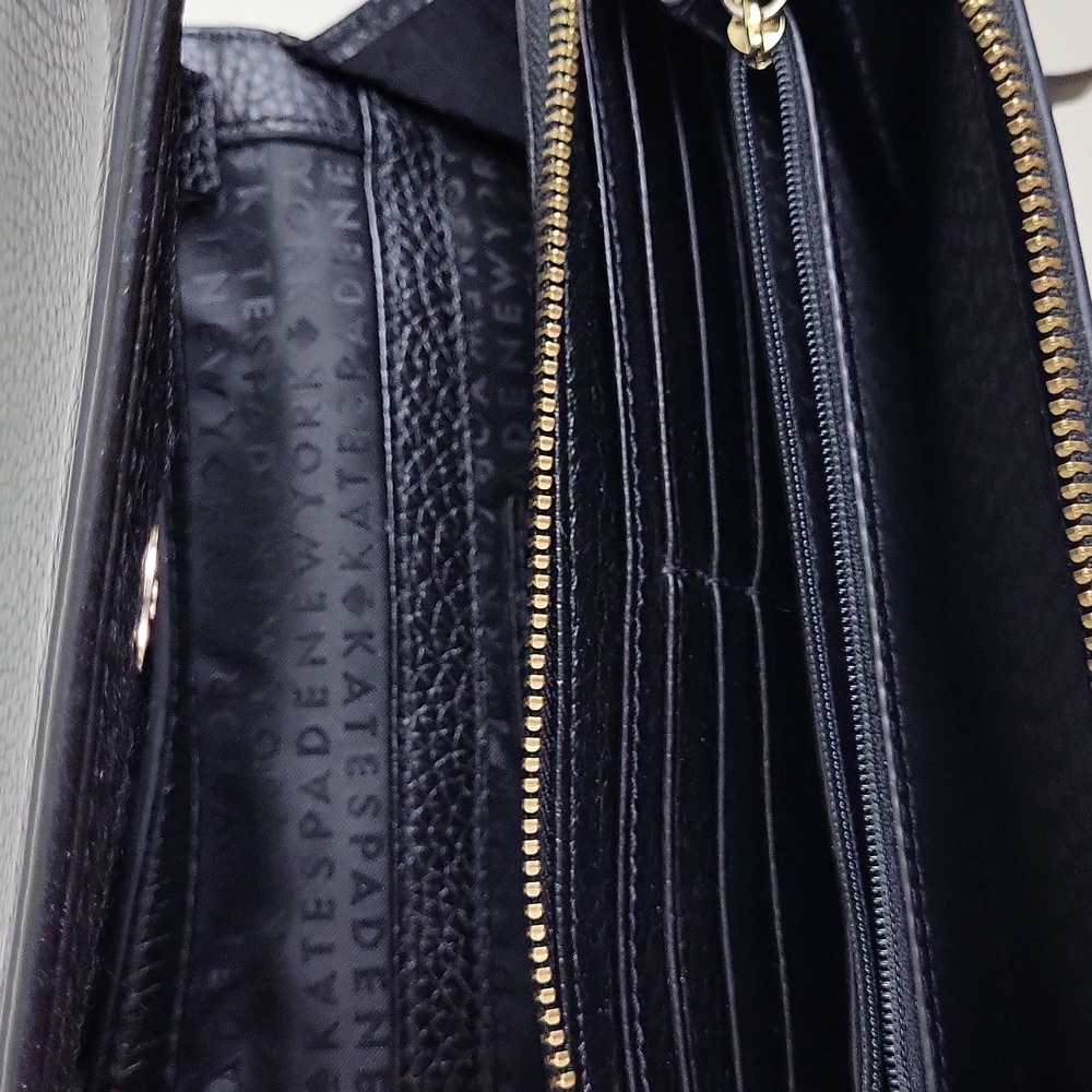 Kate Spade New York Chester Street Avie Black Leather Crossbody - Picture 8 of 16